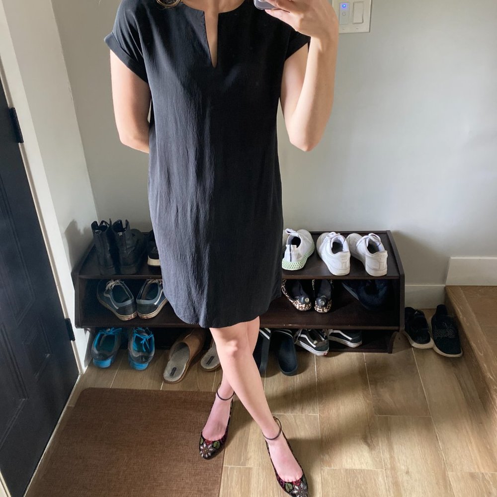 Cynthia Rowley Womens Black Dress 100% Silk Size 2